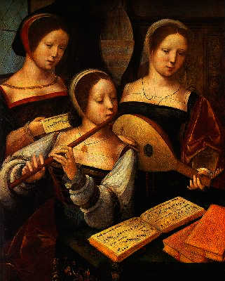 Renaissance flute and lute